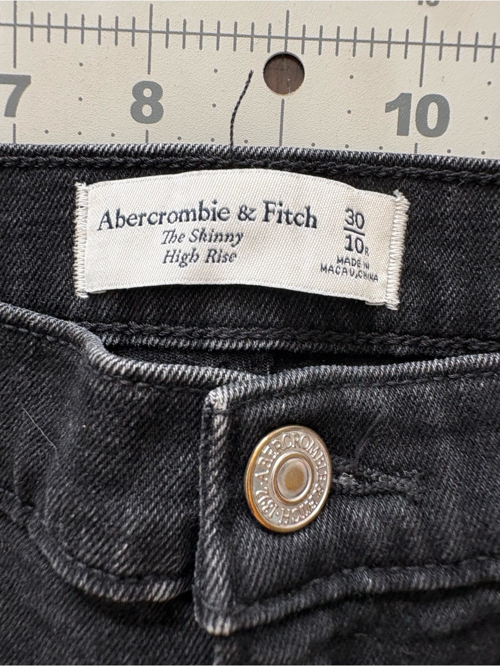 Abercrombie & Fitch The Skinny High Rise Men's Jeans - Black